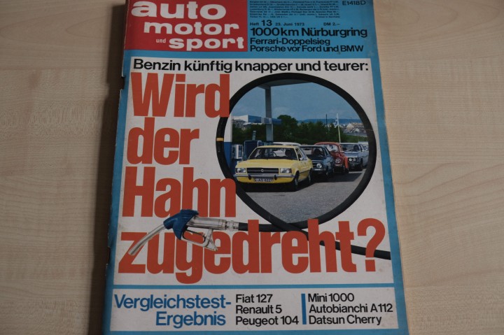 Deckblatt Auto Motor und Sport (13/1973)